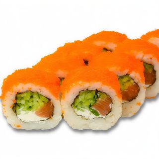 Рол Каліфорнія з лососем в ікрі (239г)
