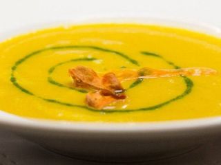 Крем суп із сочевиці та моркви