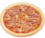 Піца з мисливськими ковбасками (500г)