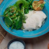 Зелений боул з рисом, куркою, авокадо та броколі