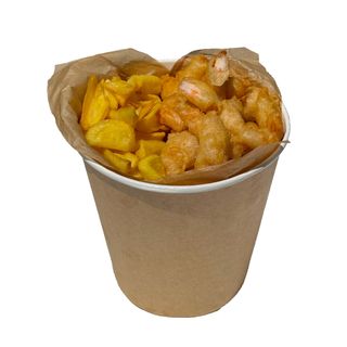 Хрустке креветкове відро з картопляними діпами (500/360г)