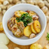 Смажена картопля з білими грибами (300г)