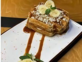 Вафля Банан-Солона карамель