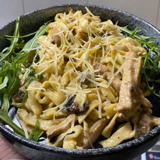 З куркою та грибами