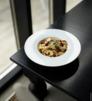 Паста з грибами та куркою (300г)