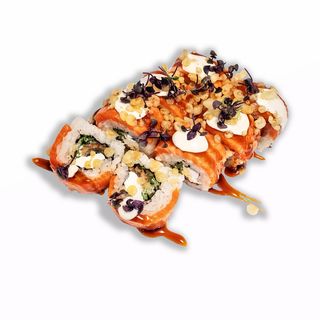 Кранч рол з лососем та вугрем (320г)