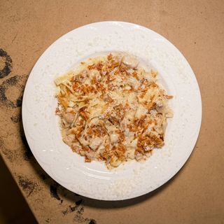 Паста з грибами та курочкою