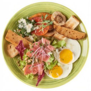 Італійський сніданок з яєчнею та смаженим беконом ( 210 г)
