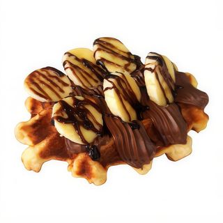 Бельгійська вафля з бананом та нутеллою