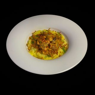 Пюре з вершковою свининою