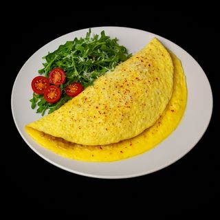 Омлет з куркою та грибами