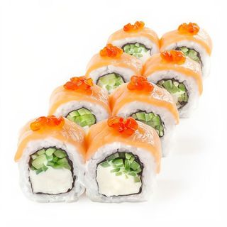 Рол Філадельфія з ікрою лосося (245г)