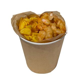 Велике креветкове відро з картопляними діпами (750/560г)