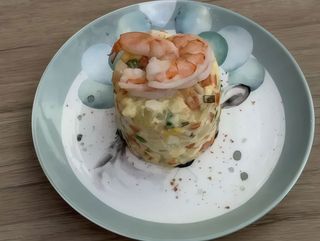 Олів'є з креветками (150g)