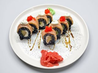 Рол Філадельфія з чорним рисом (210/30/10/15г)