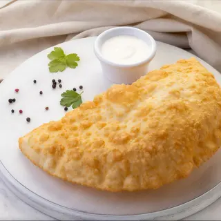 Чебурек з м'ясом телятини + свинина XL