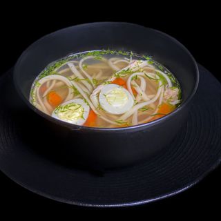 Домашній бульйон з куркою та локшиною (350гр)