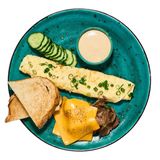 Сніданок з бріскетом та чеддером (350г)