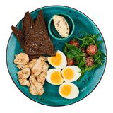 Сніданок з куркою та пряною вершковою  олією (350г)