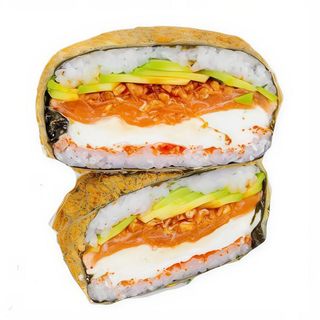 Суши бургер з лососем (500г)