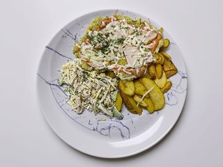 Відбивна з копченою куркою,карт.по- селянських ст Модерн 520г