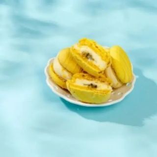 Лимонно-м'ятний макарон