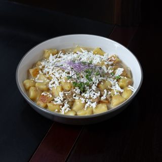 Ньокі в соусі з білих грибів