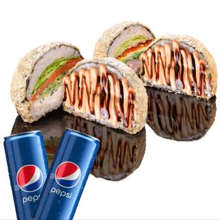 Комбо Бургер роли + Pepsi 0,33 2 шт