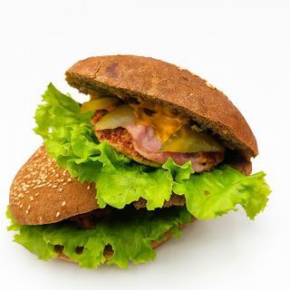 Бургер селянський з беконом