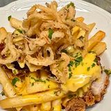 Crunch chicken fries w cheese [ Кранч Чікен фрайз]