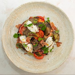 З печених баклажанів та козиним сиром