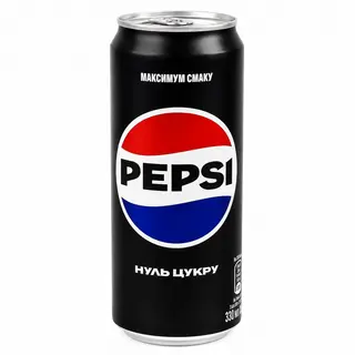 Pepsi Black, з/б, нуль цукру 0.33л