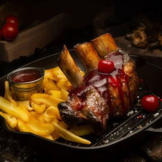 Реберця з вишневою глазурью (400/100/80 г)