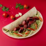 Класичний донер з ковбасками (370г)