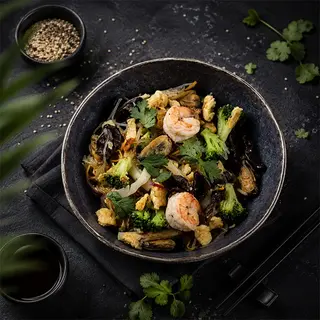 Локшина фунчоза з морепродуктами (340г)