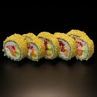 Теплий рол з лососем 