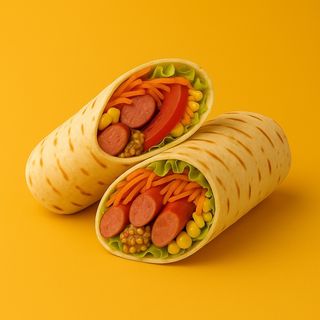 Мисливські ковбаски в лаваші