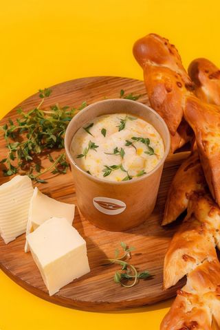 Суп вершково-курячий