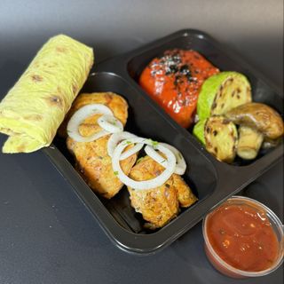 Ланч-бокс з шашликом та овочами-гриль (400г)