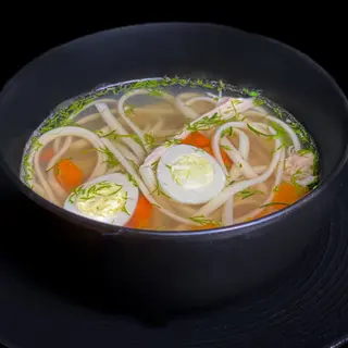 Домашній бульйон з куркою та локшиною (350гр)