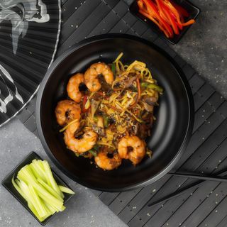 Локшина яєчна WOK з креветками