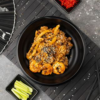 Рис WOK з морепродуктами