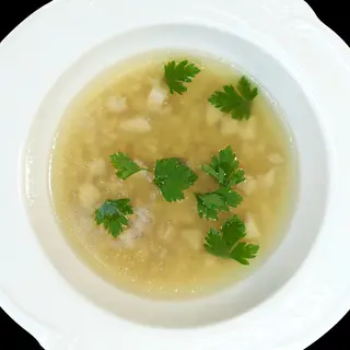 БУЛЬЙОН З КУРКОЮ ТА ПТІТІМОМ