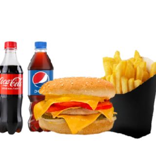 Бургер Сирний + Картопля Фрі (мала)+ Напій 0,5л