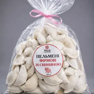 Пельмені фірмові зі свининою 500 грам