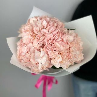 Букет із 3 рожевих гортензій