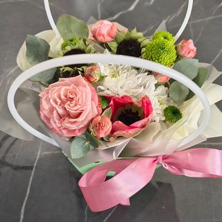 Квіти в кошику "Осінній вайб"