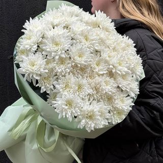 Букет із 11 Хризантем Балтика біла