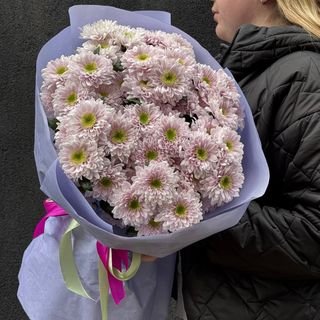 Букет із 9 Хризантем Рожевих