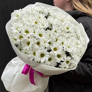 Букет із 11 Хризантем Чік біла